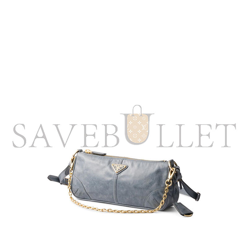 PRADA RE-EDITION 2002 MEDIUM LEATHER SHOULDER BAG 1BC221 (26*11.5*6cm)